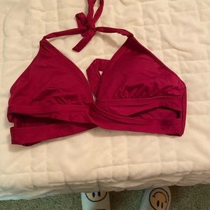 Maroon bikini top